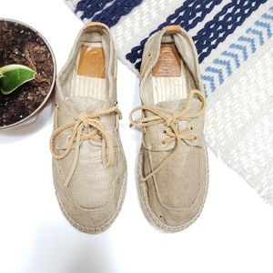 Tory Burch Blanton Platform Lace Up Espadrilles